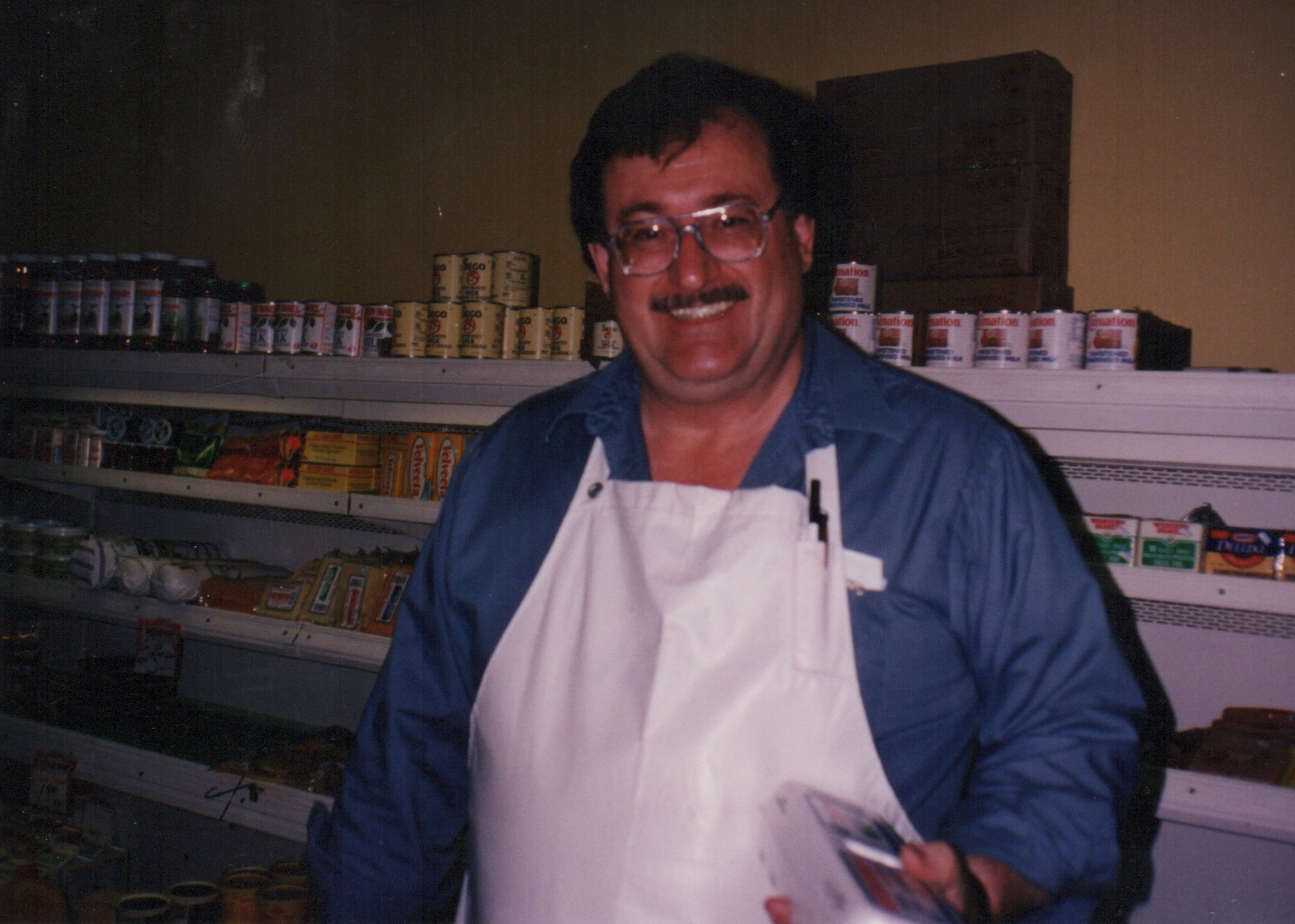 Steve in the grocery aisle
