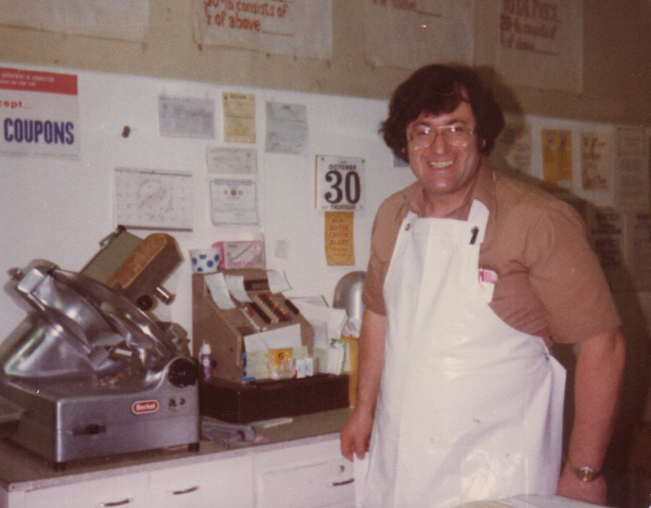 Steve in the meat shop